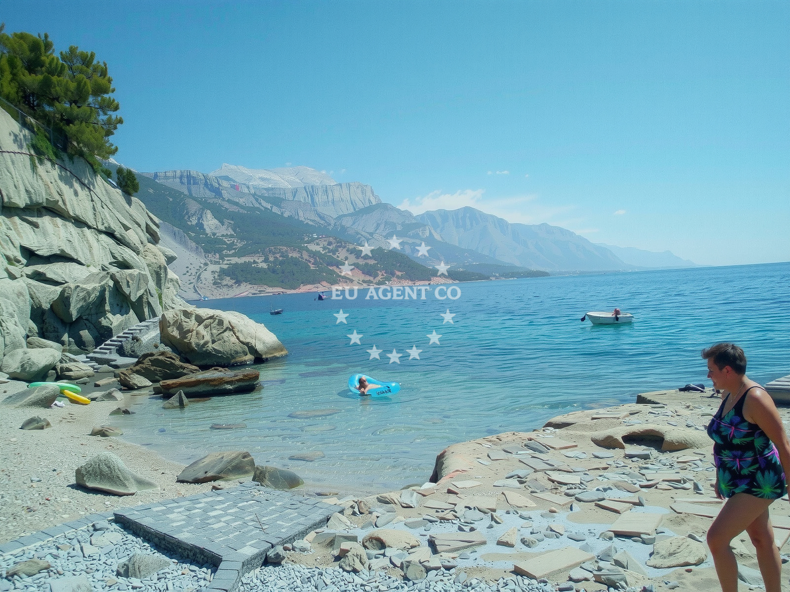 Sea and coastal view of Vruje beach in Put Vruje 104, Pisak