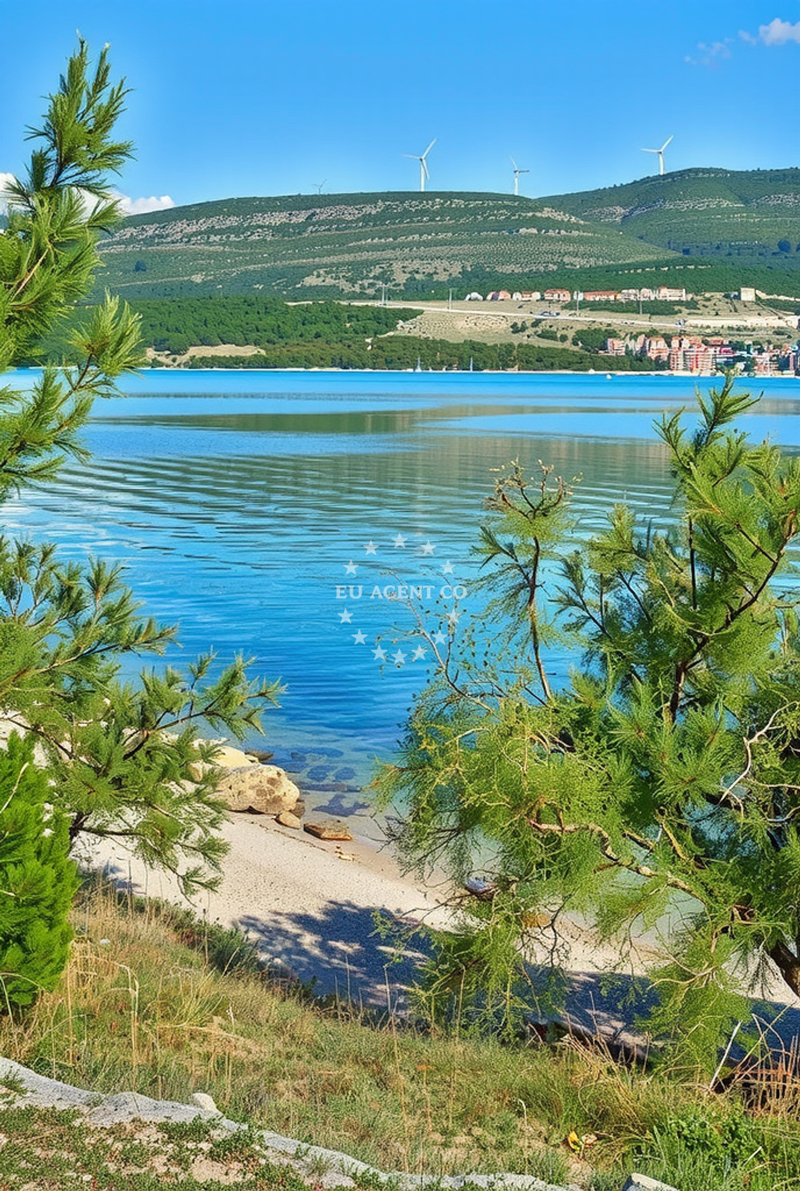 Beach facilities and surroundings at Vrulja jug, Pridraga in Vrulja jug