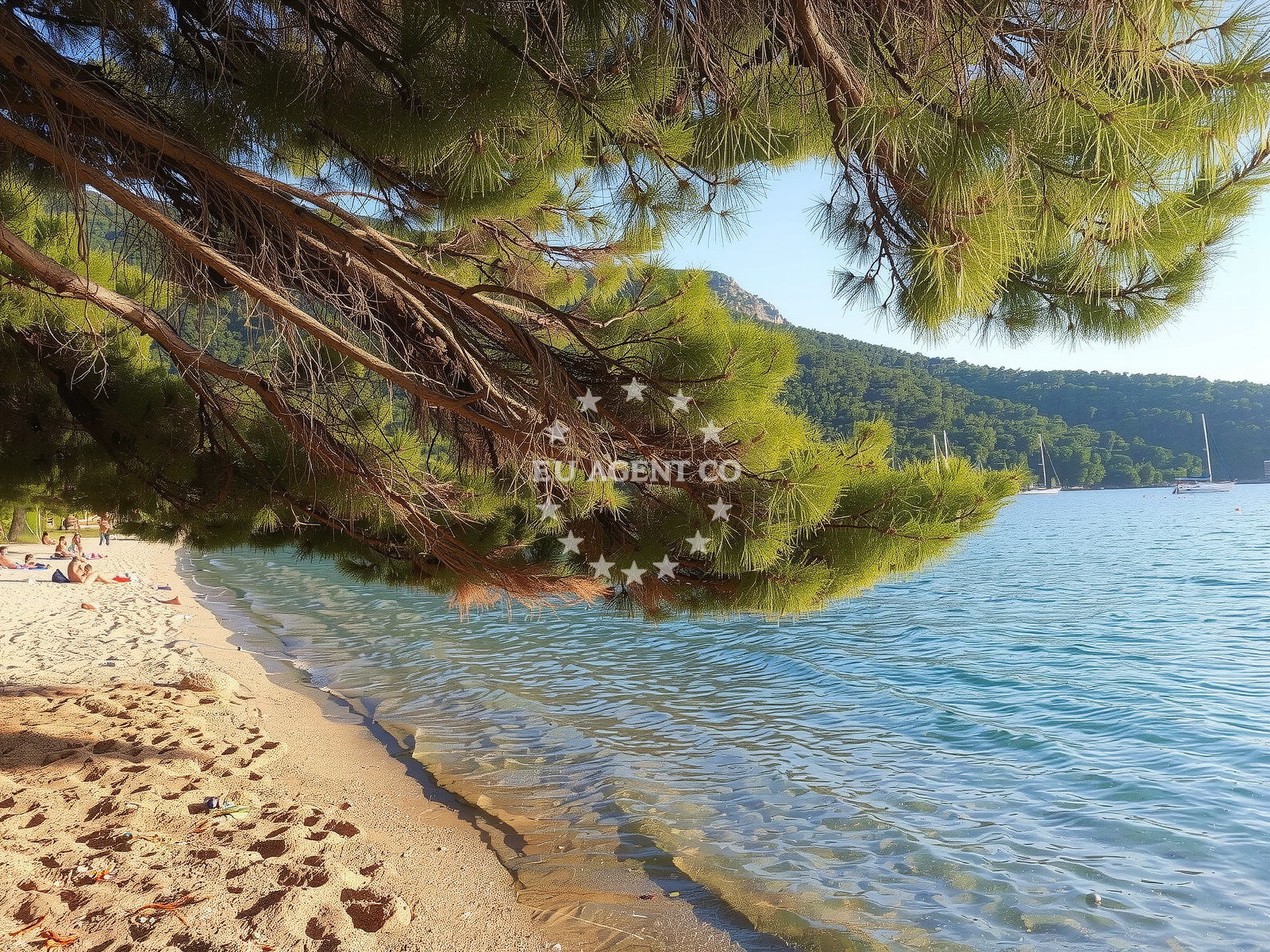 Shoreline and swimming area at Vucine FKK Beach in Međine 63, Žuljana