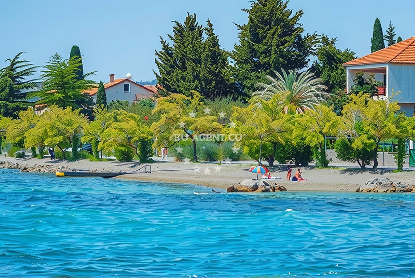 Sea and coastal view of Vukovica, Zadar in Vukovica