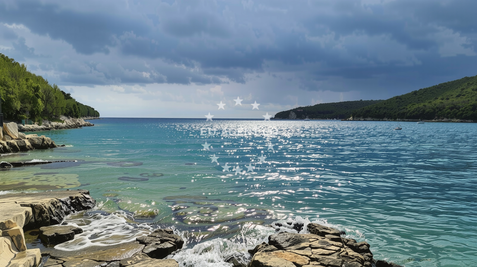 Beach facilities and surroundings at Wild beach in Luka Krnica b.b., Krnica