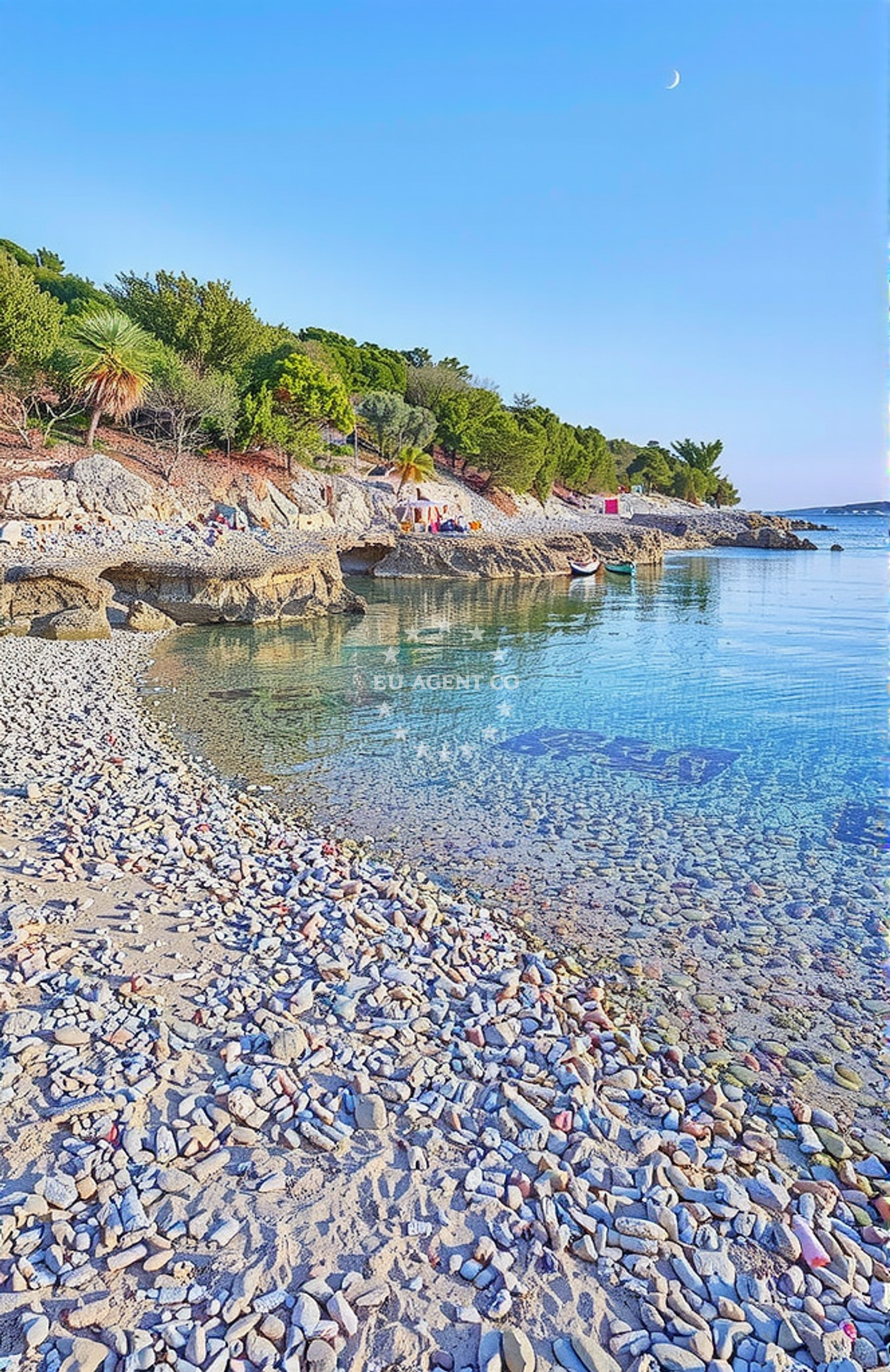Sea and coastal view of Zabodarski istok, Ćunski (Lošinj) in Zabodarski istok