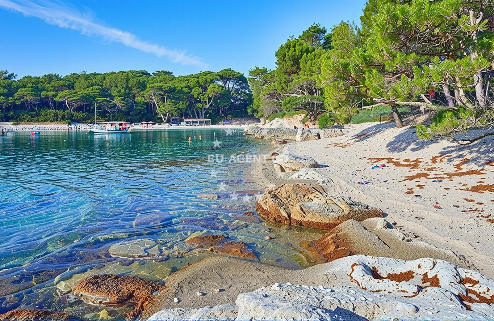 Shoreline and swimming area at Zabodarski sredina 1, Ćunski (Lošinj) in Zabodarski sredina 1