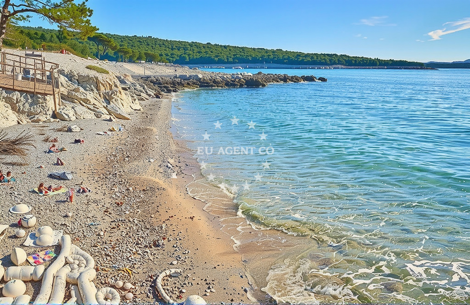 Shoreline and swimming area at Zabodarski sredina 3, Ćunski (Lošinj) in Zabodarski sredina 3