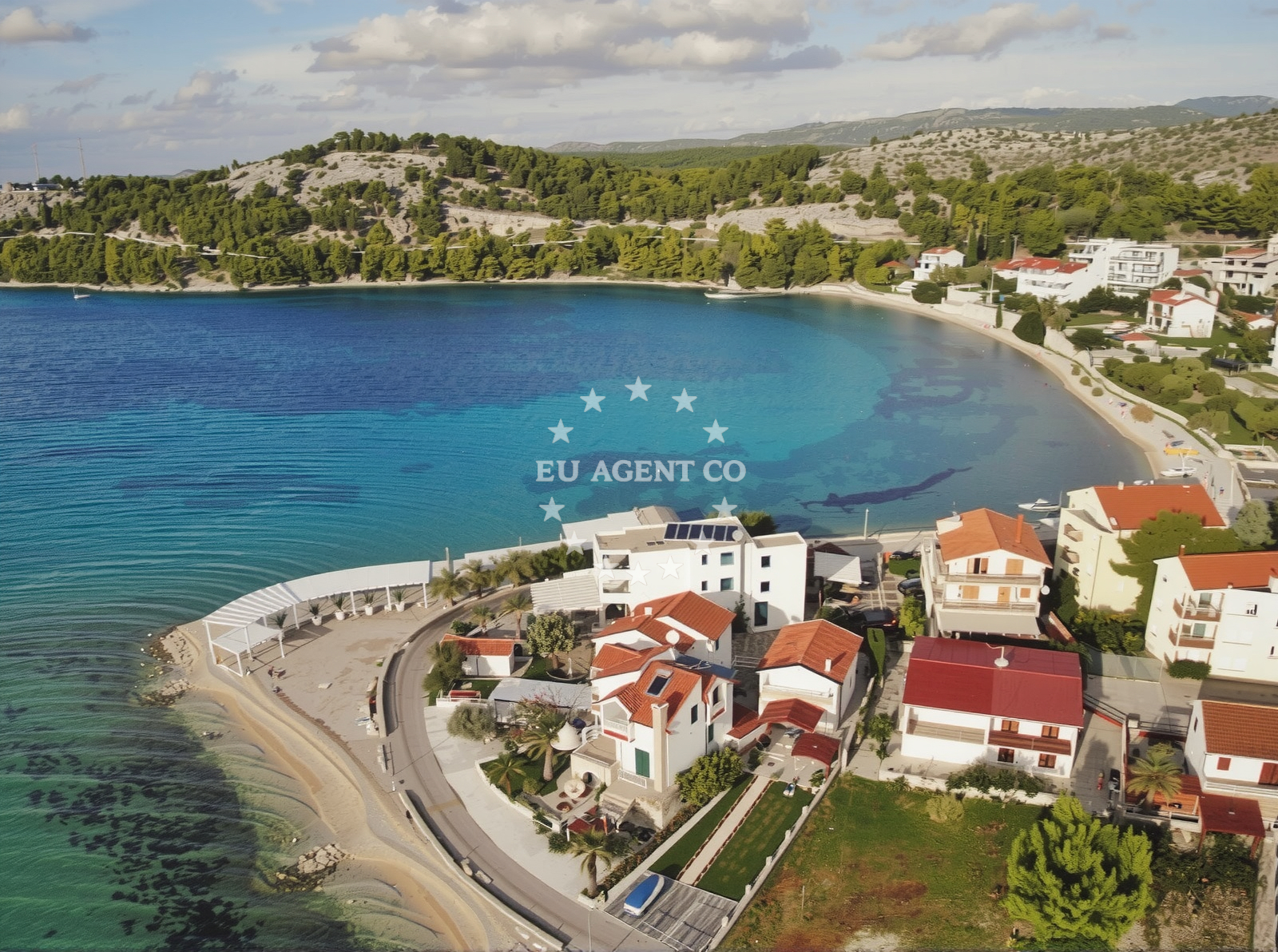 Sea and coastal view of Zaboric beach in 17 Put Sike, Zaboric