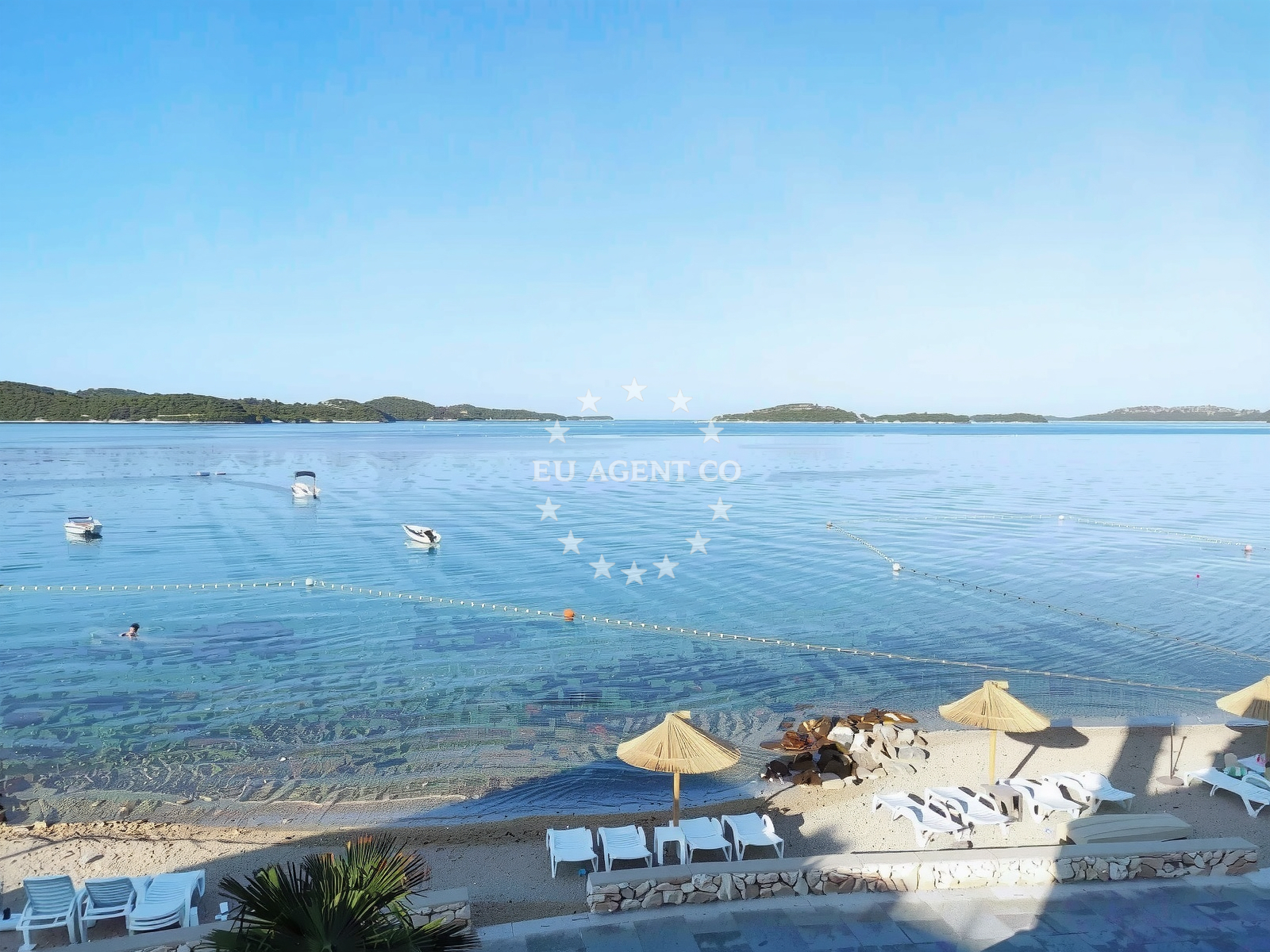 Beach facilities and surroundings at Zaboric beach in 17 Put Sike, Zaboric