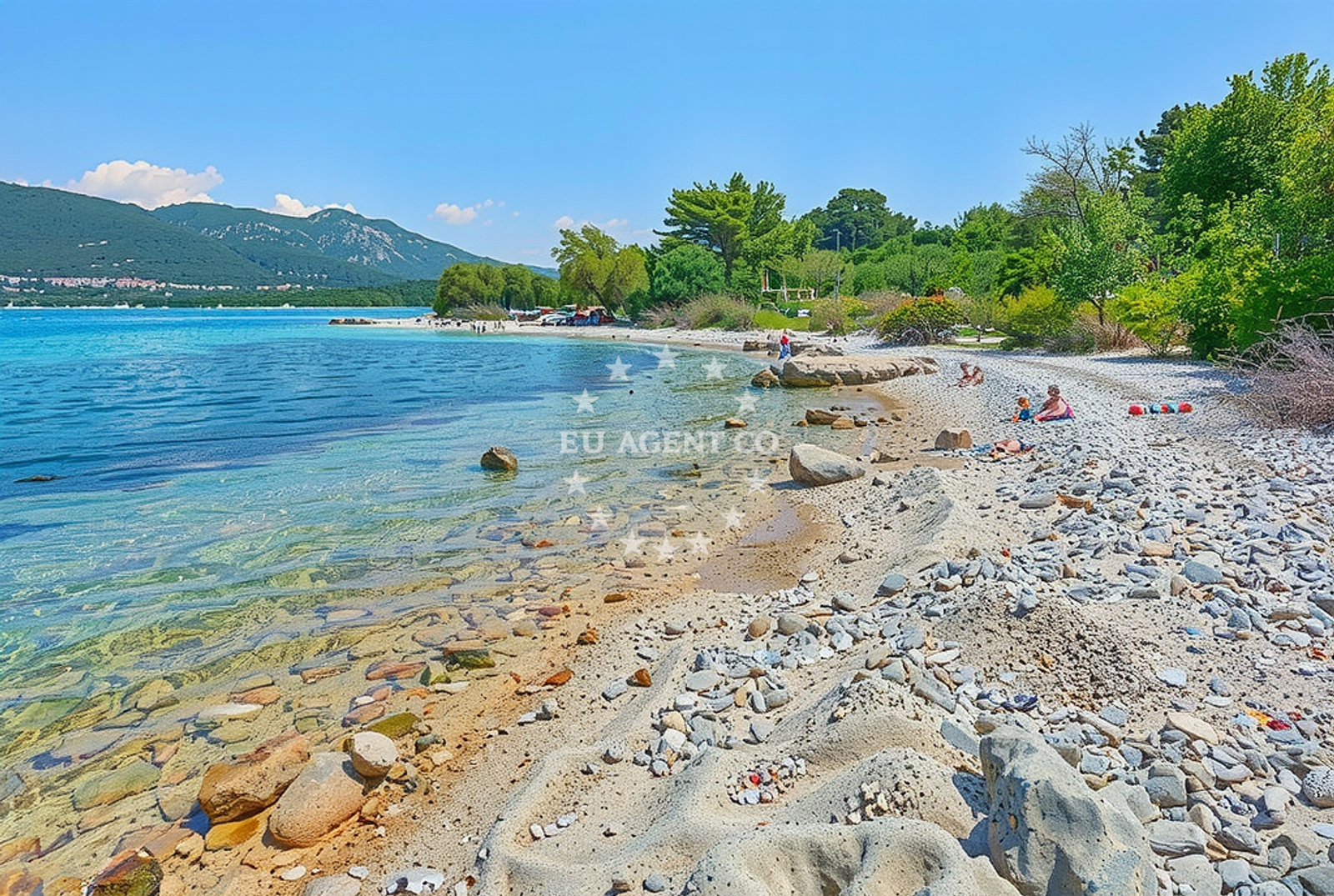 Beach facilities and surroundings at Zabrđe (Ston): beaches and coves in Zabrđe (Ston)