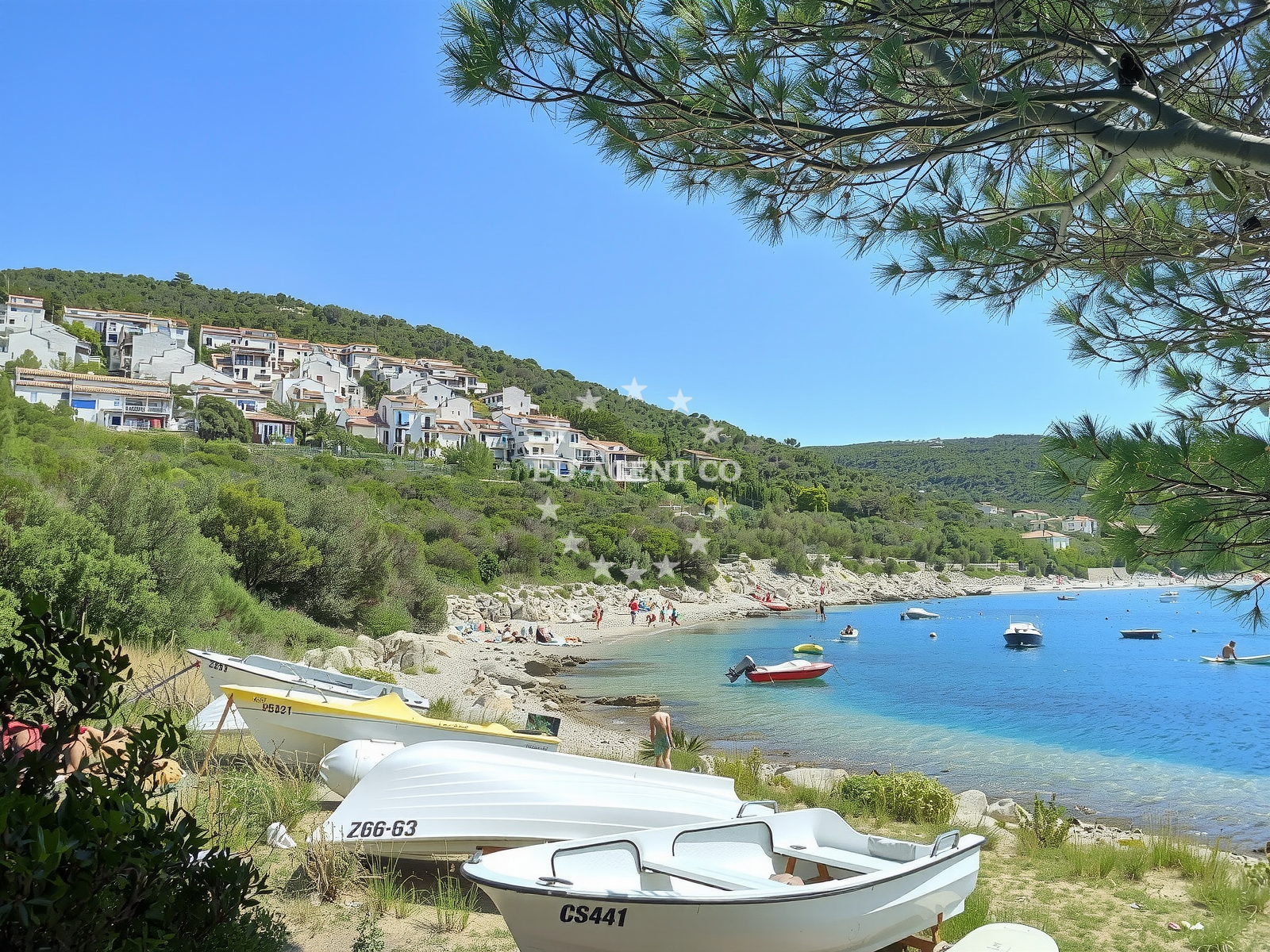 Sea and coastal view of Zaglav beach in Miholašćica 1i, Miholašćica