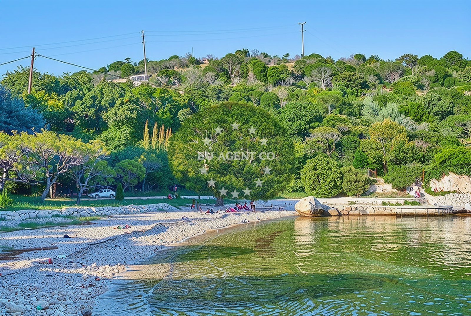 Sea and coastal view of Zaglav (Dugi otok): beaches and coves (2) in Zaglav (Dugi otok)