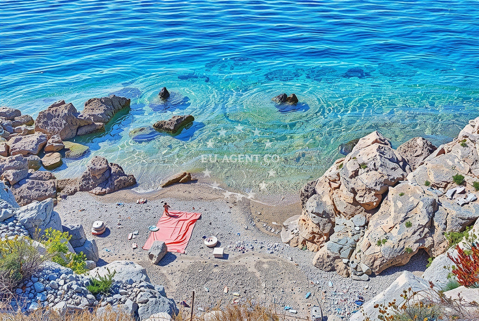 Shoreline and swimming area at Zaglav (FKK), Miholašćica (Cres) in Zaglav (FKK)