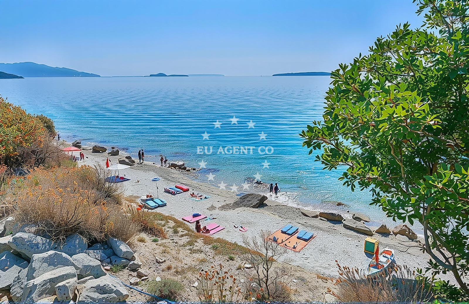 Sea and coastal view of Zaglav (FKK), Miholašćica (Cres) in Zaglav (FKK)