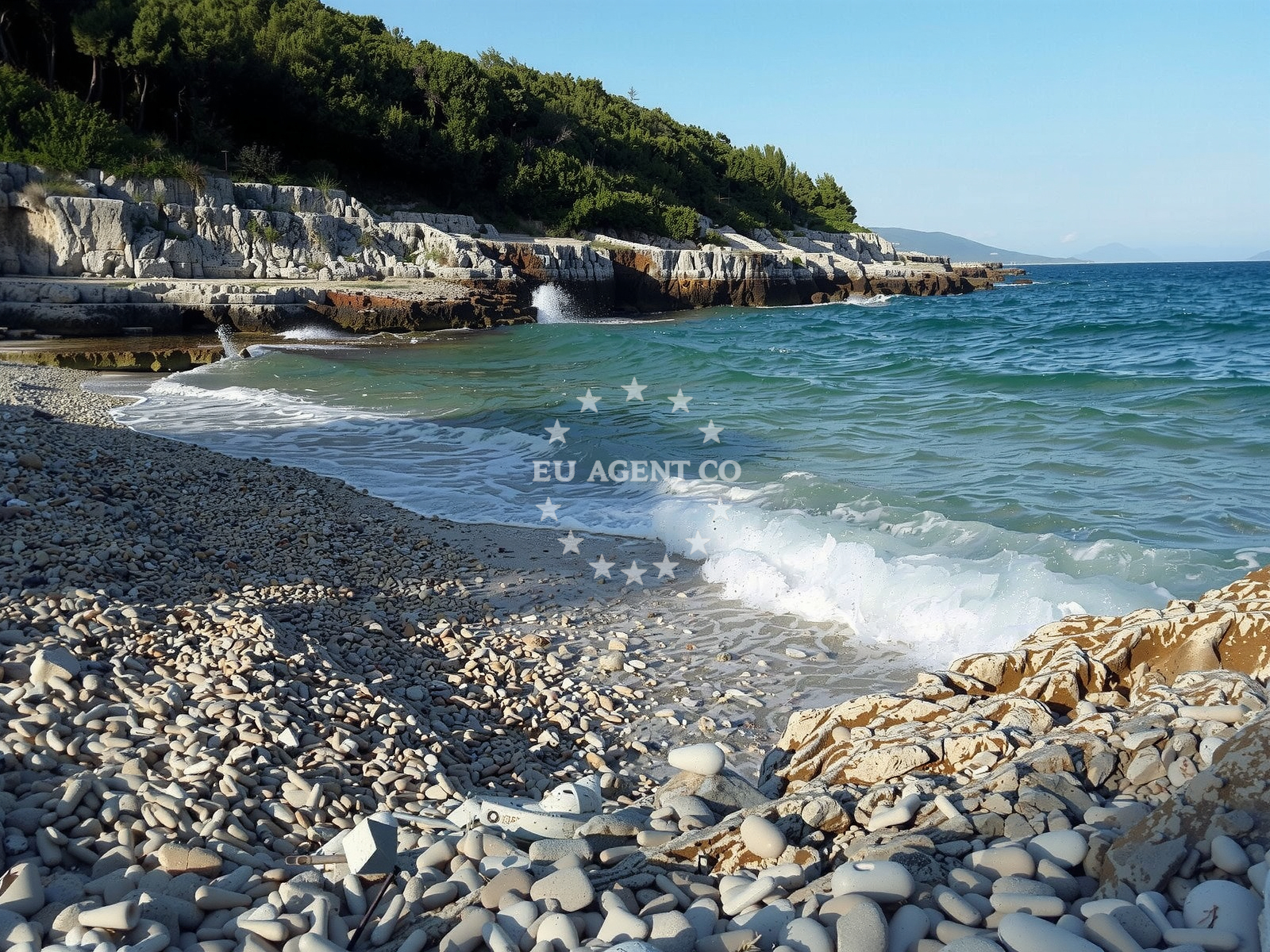 Sea and coastal view of Zaglenicina beach