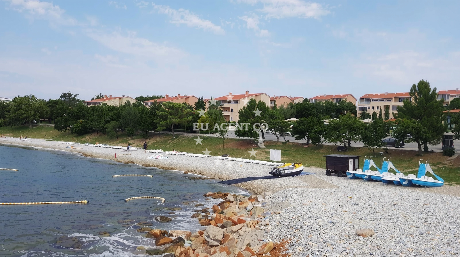 Beach facilities and surroundings at Zagori beach in Obala Petra Krešimira 20, Novi Vinodolski