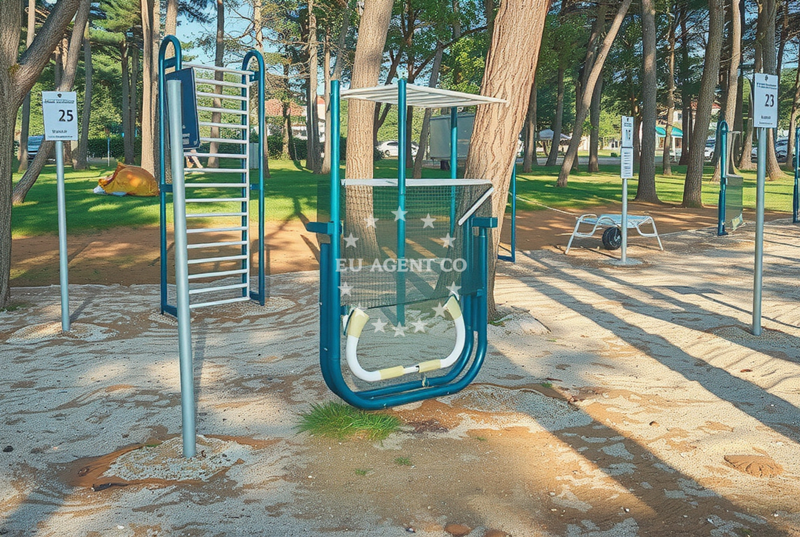 Beach facilities and surroundings at Zagreb (dog beach), Poreč in Zagreb (plaža za pse)