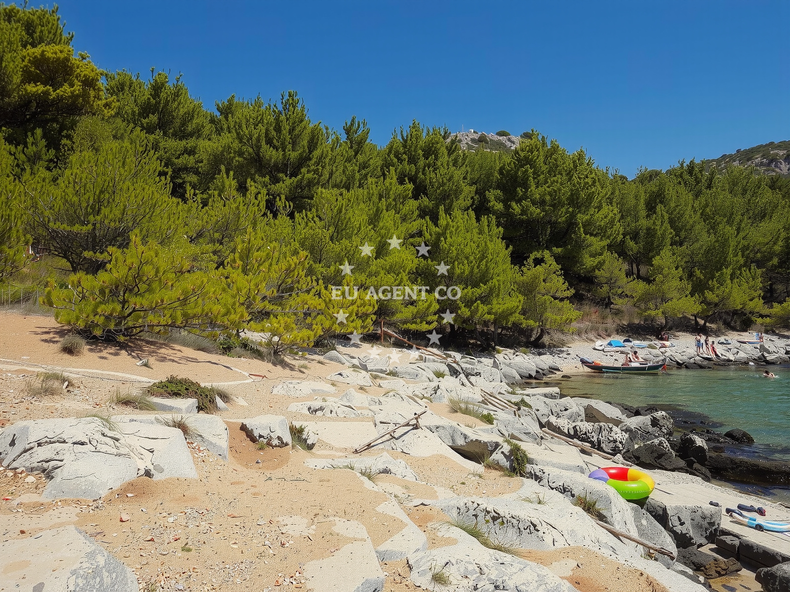 Shoreline and swimming area at Zakanj beach in Ulica Zdeslava Turića, Drage
