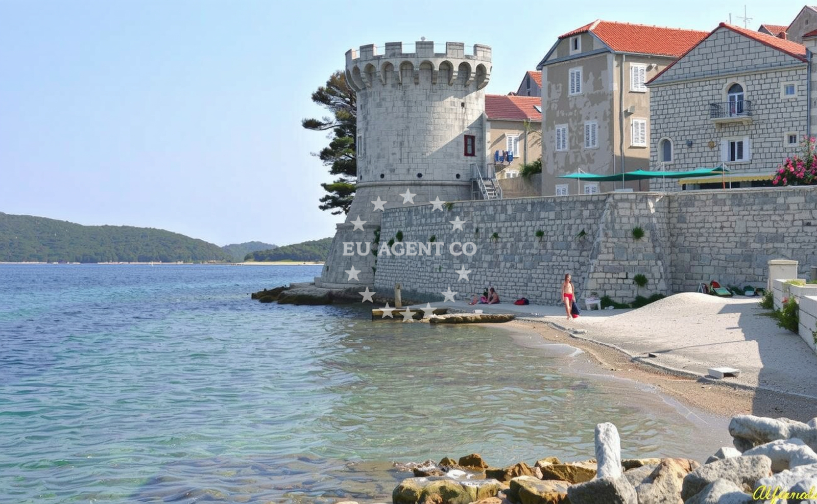 Additional view of Zakerjan Zrnovo beach in Ulica Plokata 19. travnja 1921. 15, Korčula