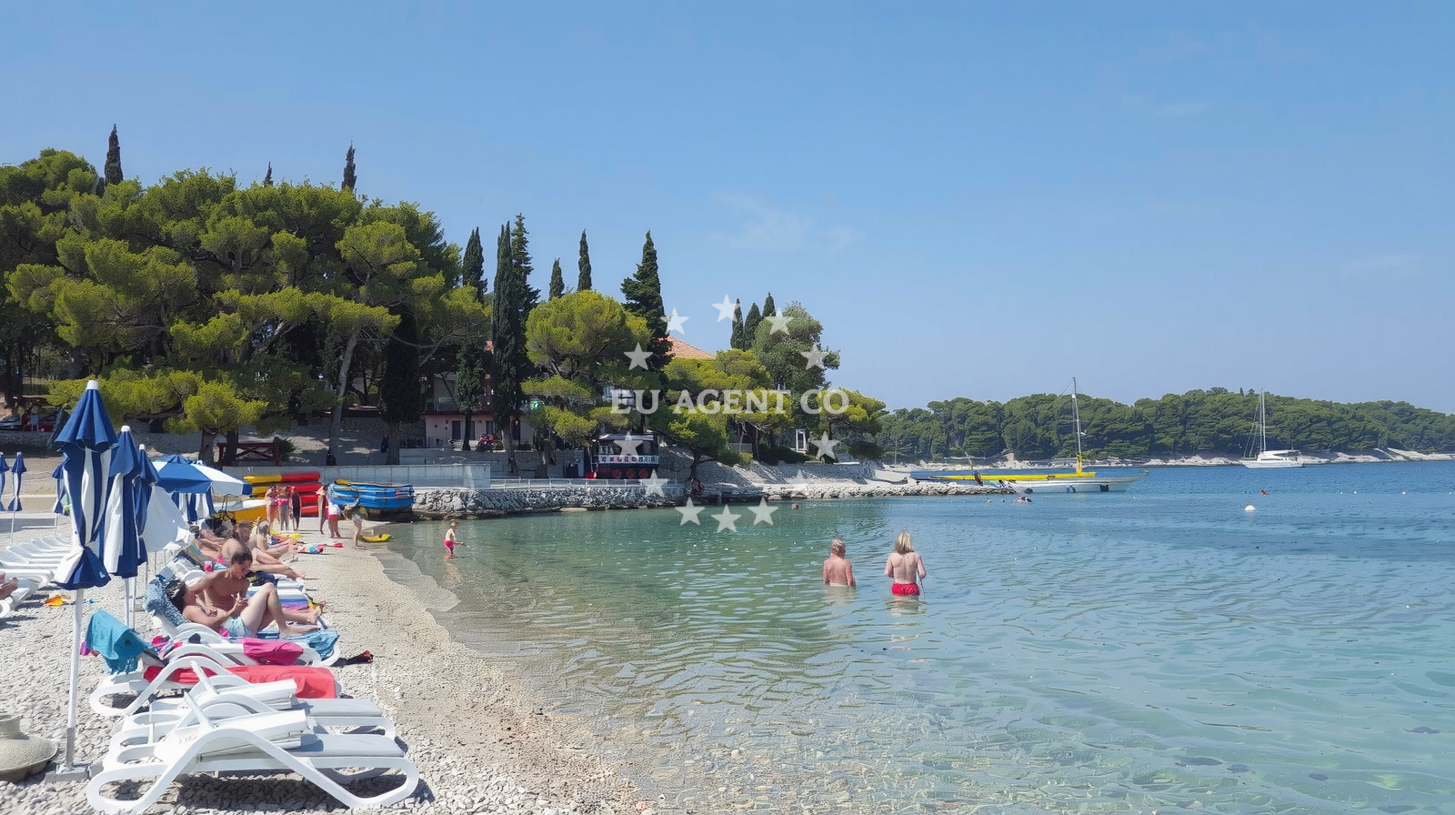 Sea and coastal view of Zal beach in Plosni Rat 9, Cavtat