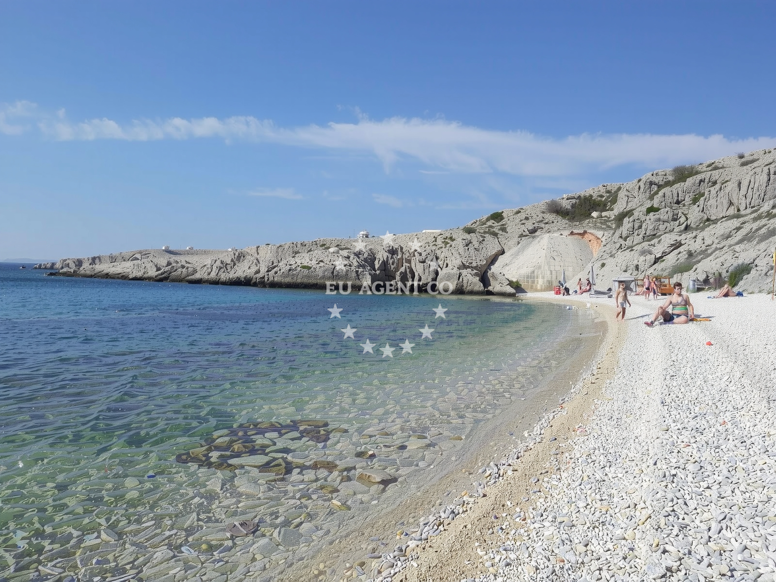 Sea and coastal view of Zala beach in Stara Baška 257, Stara Baška