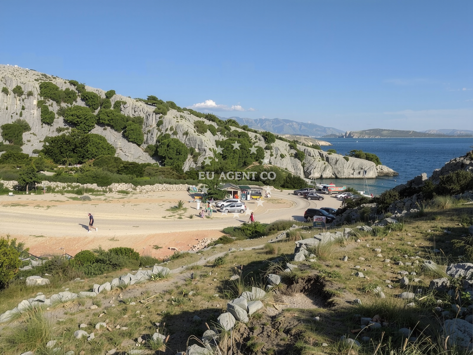 Beach facilities and surroundings at Zala beach in Stara Baška 257, Stara Baška
