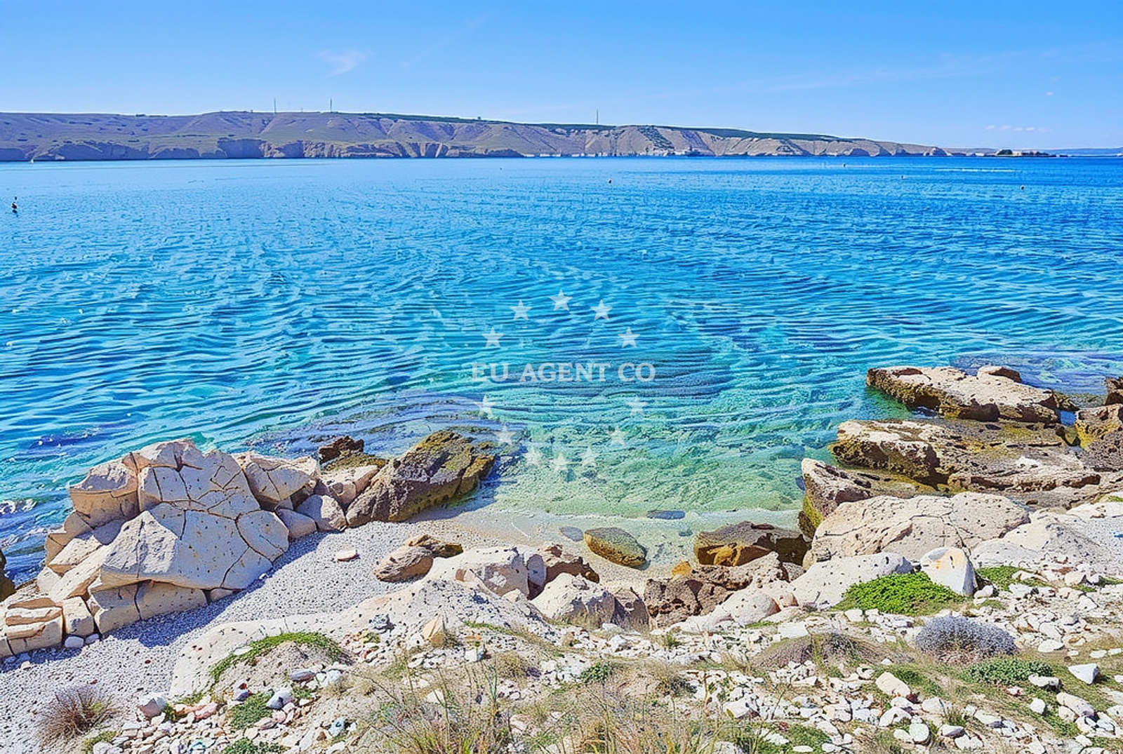 Sea and coastal view of Žalce, Prizna in Žalce