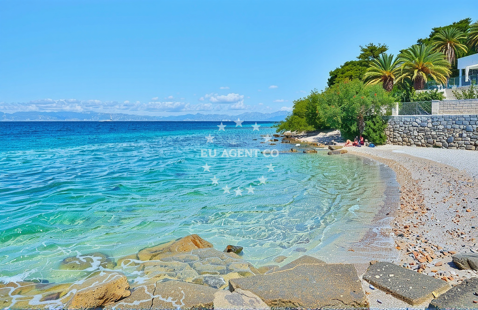 Shoreline and swimming area at Žalce, Sutivan (Brač) in Žalce