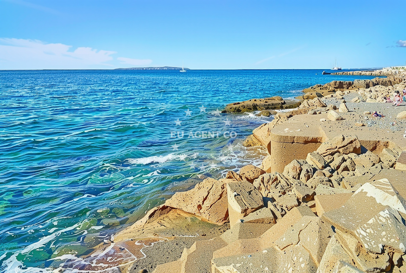 Sea and coastal view of Žalić (FKK), Mali Lošinj (Lošinj) in Žalić (FKK)