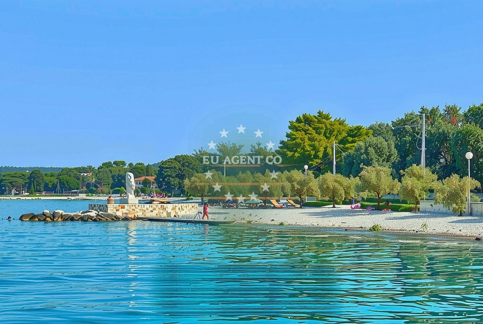 Shoreline and swimming area at Žalić, Silba (Silba) in Žalić