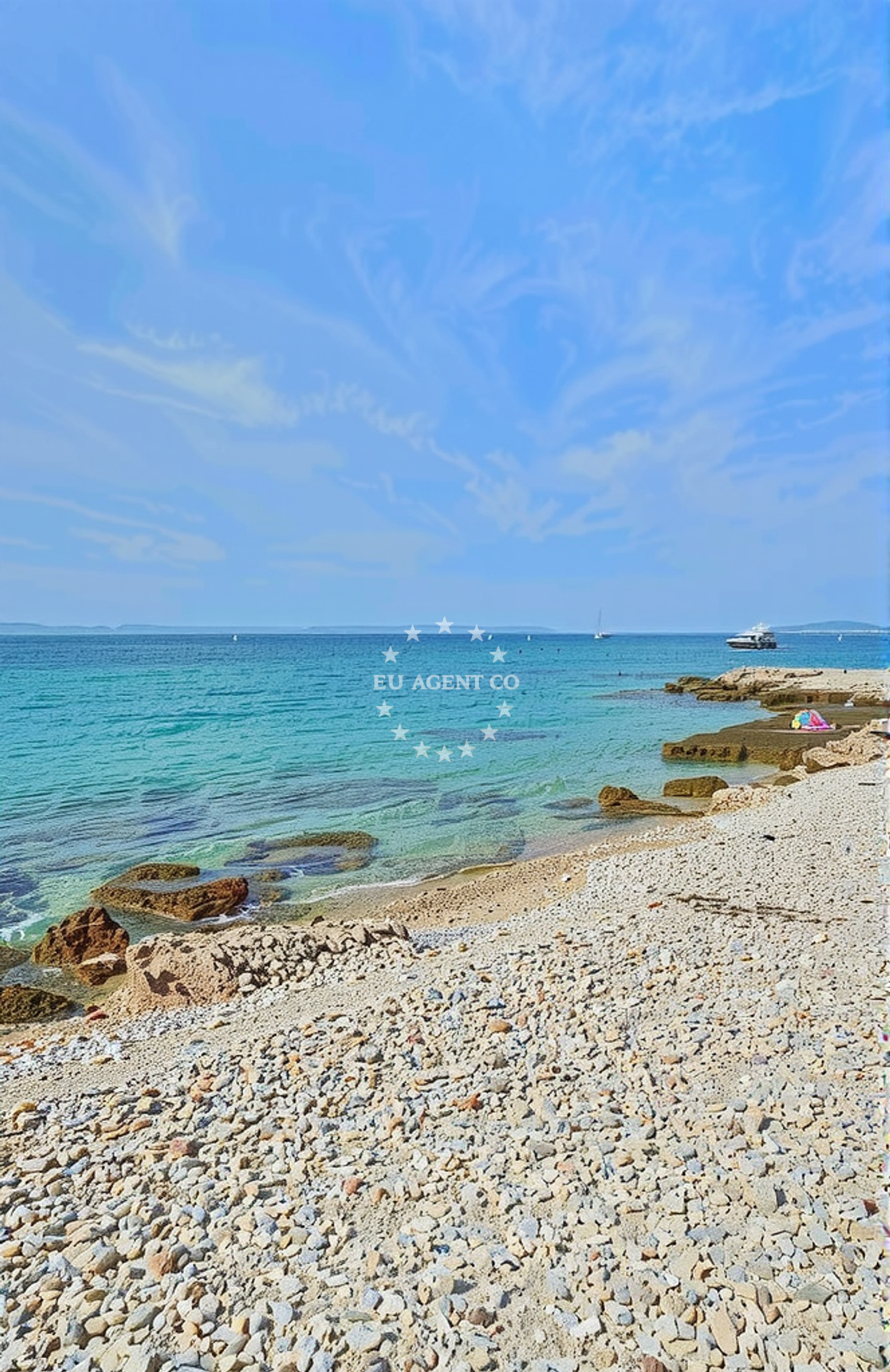 Sea and coastal view of Žalić, Silba (Silba) in Žalić