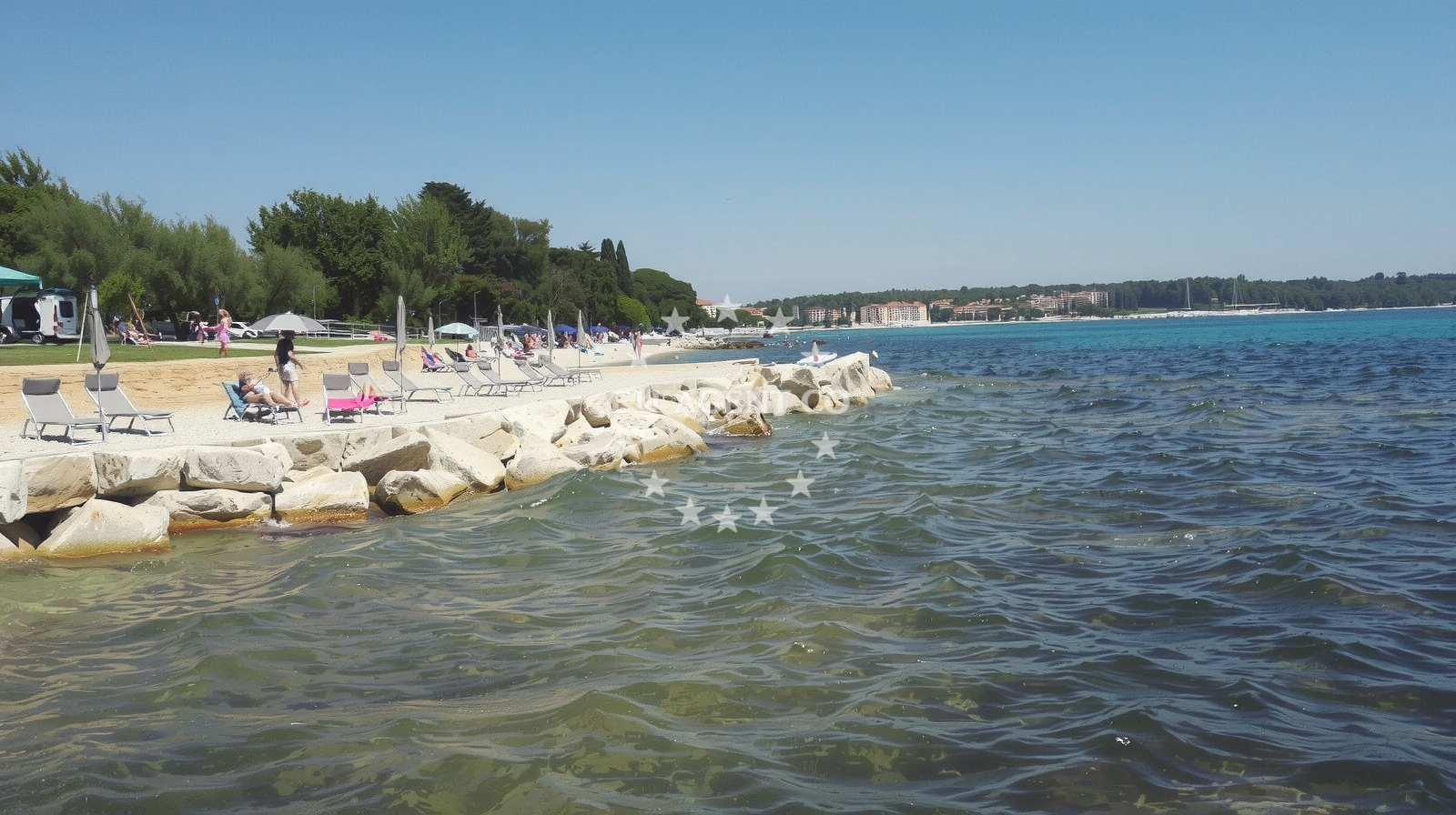 Additional view of Zambratija beach in , Zambratija