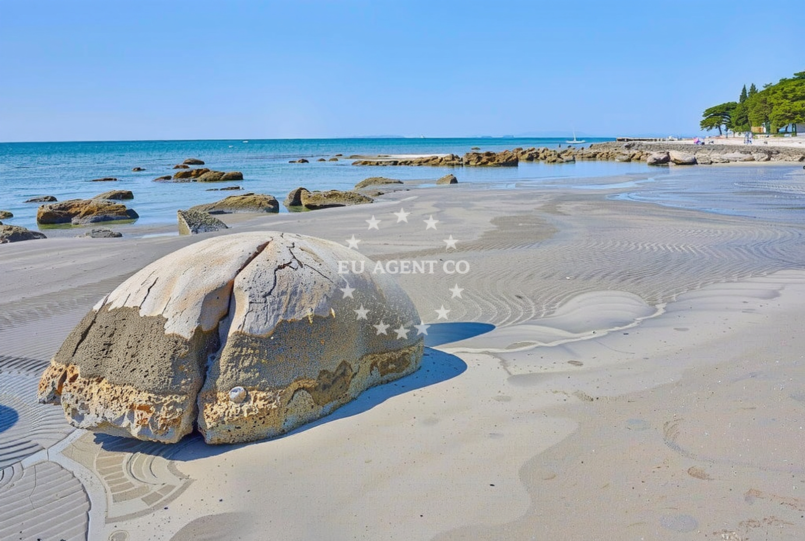 Additional view of Zambratija beach in , Zambratija