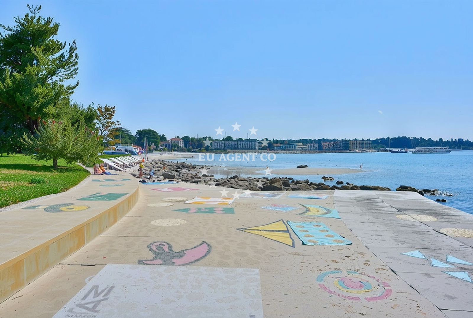 Additional view of Zambratija beach in , Zambratija