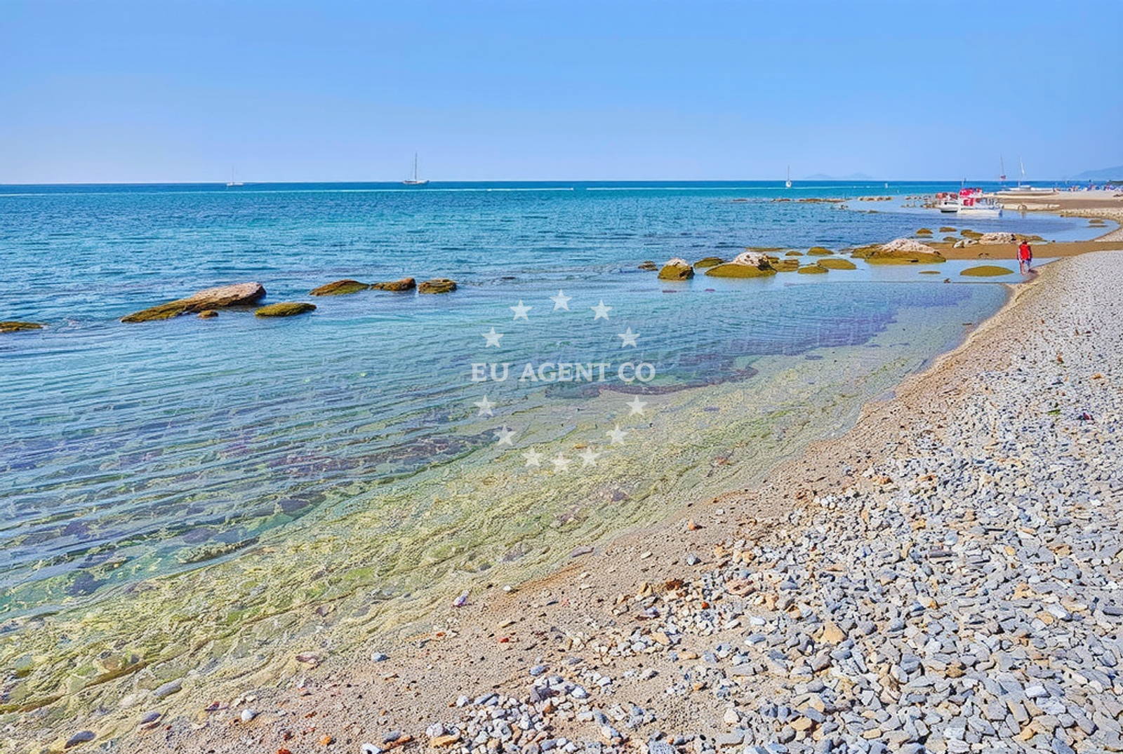 Overview of Zambratija: beaches and coves (4) in Zambratija