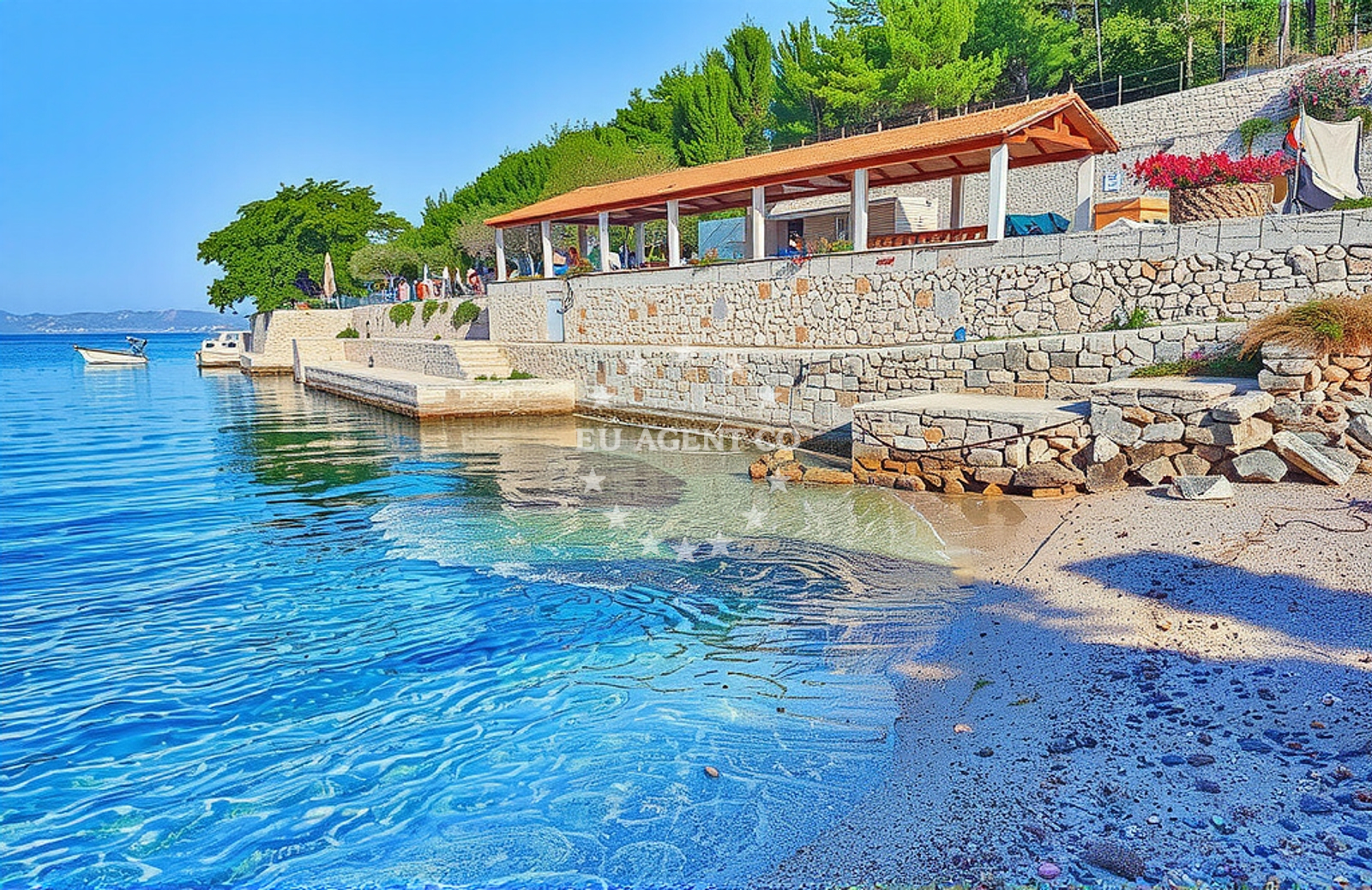 Sea and coastal view of Zastupac, Hvar (Hvar) in Zastupac