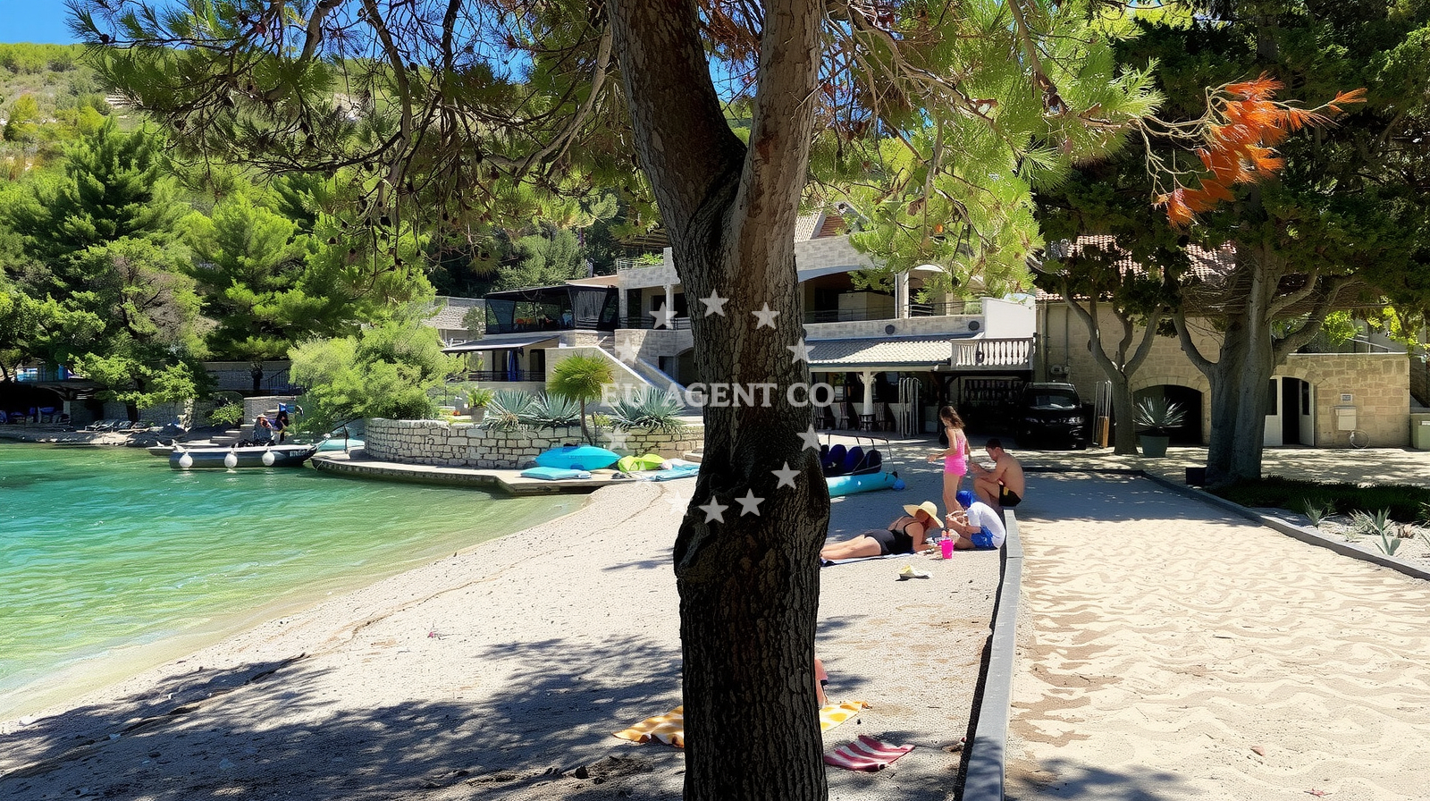 Shoreline and swimming area at Zastupac II beach in Ulica Uvala Zastupac 8, Hvar