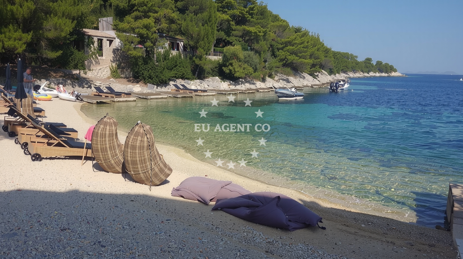 Beach facilities and surroundings at Zastupac II beach in Ulica Uvala Zastupac 8, Hvar