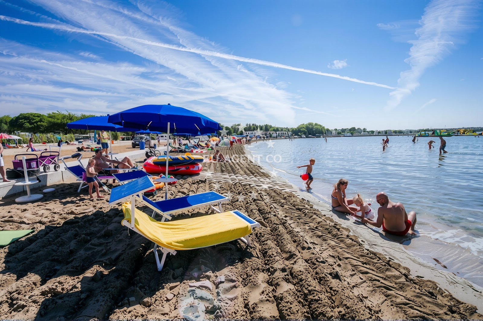 Shoreline and swimming area at Zaton beach in Draznikova 78, Zaton
