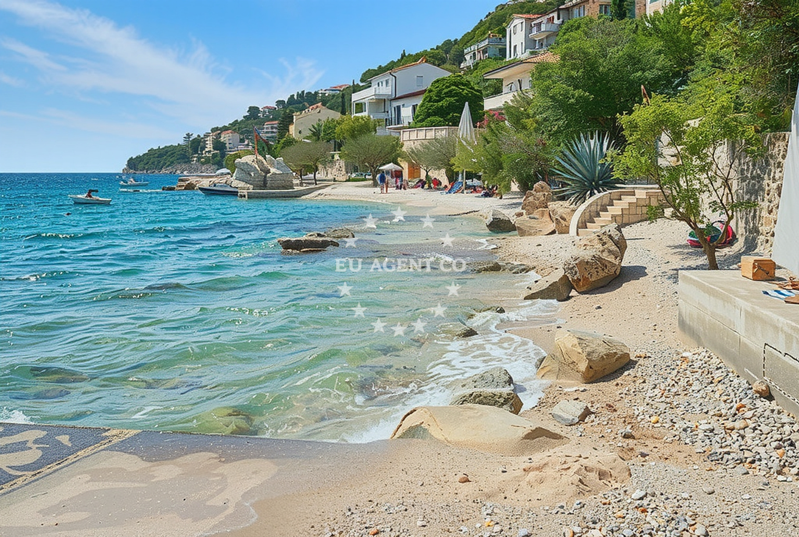 Beach facilities and surroundings at Zavode istok, Čelina in Zavode istok