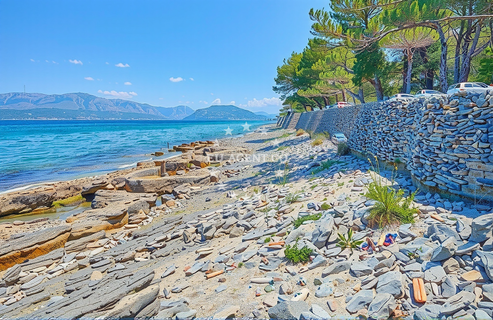 Shoreline and swimming area at Zazubić (FKK), Mirca (Brač) in Zazubić (FKK)