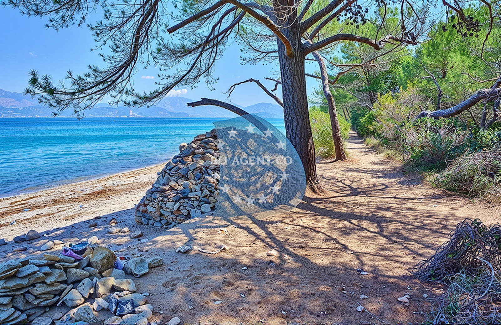 Sea and coastal view of Zazubić (FKK), Mirca (Brač) in Zazubić (FKK)