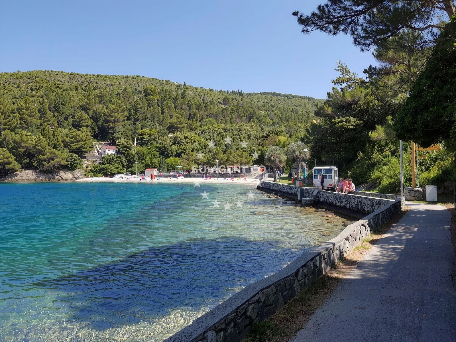 Sea and coastal view of Zdovica beach in Valun 52 Valun, Valun