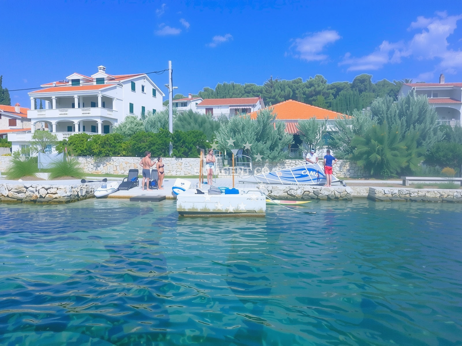 Sea and coastal view of Zdrelac beach in Ulica Vrh zabrane, Ždrelac