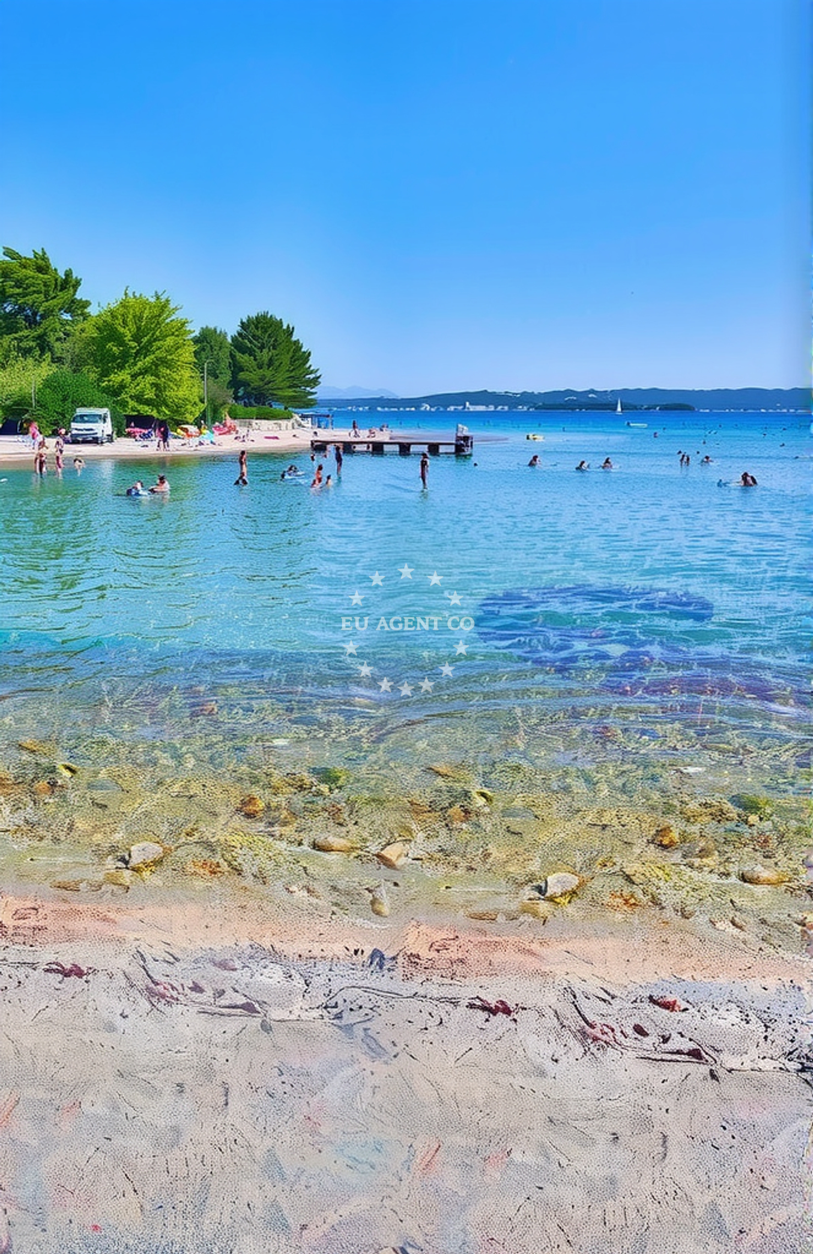 Sea and coastal view of Ždrelac (Pašman): beaches and coves (1) in Ždrelac (Pašman)