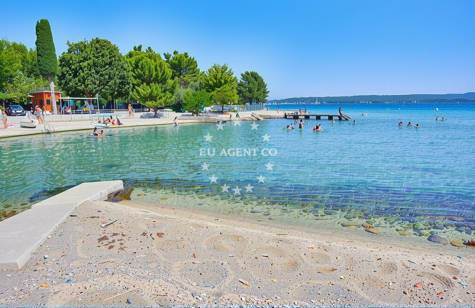 Beach facilities and surroundings at Ždrelac (Pašman): beaches and coves (1) in Ždrelac (Pašman)