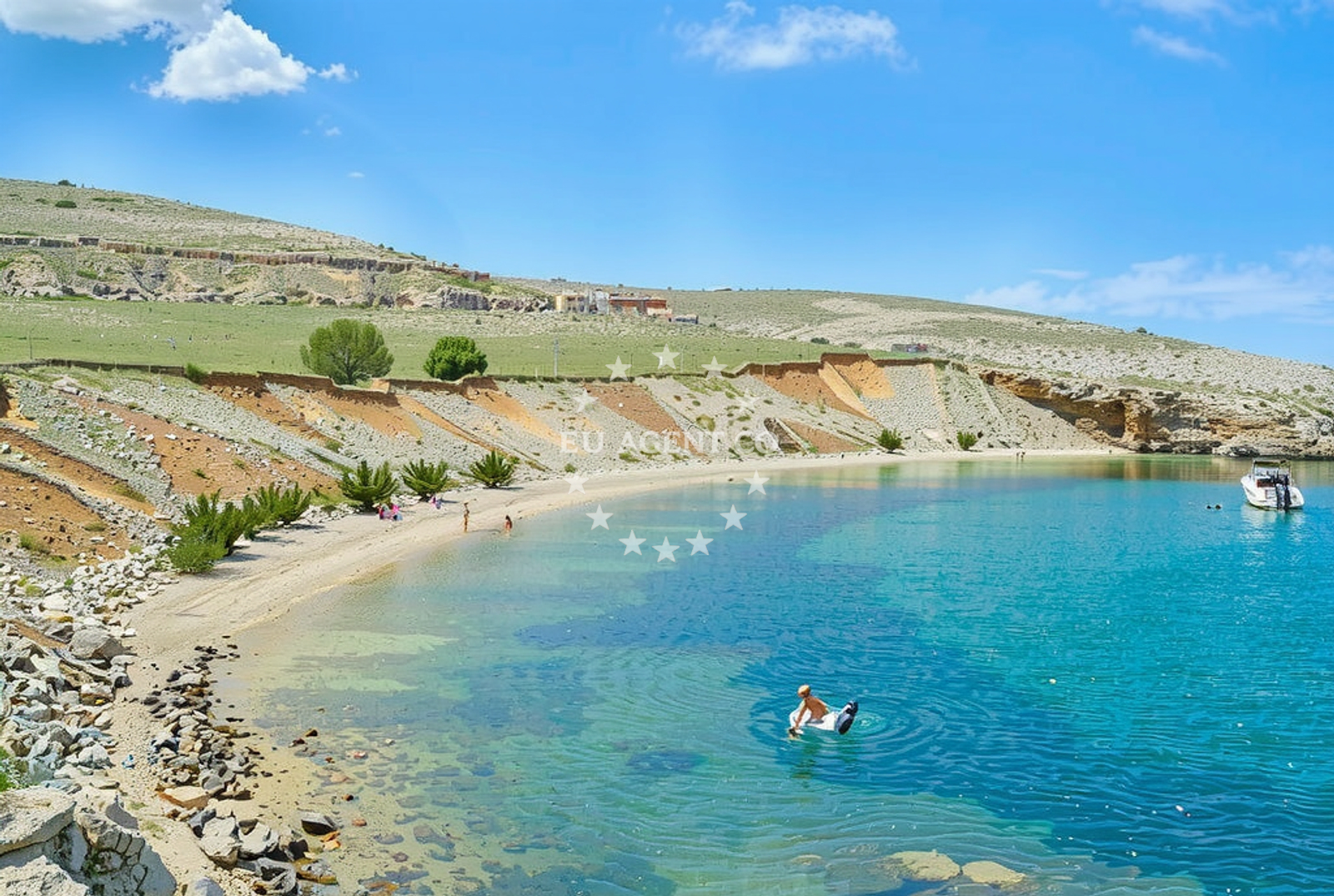 Overview of Ždrilo: beaches and coves (1) in Ždrilo