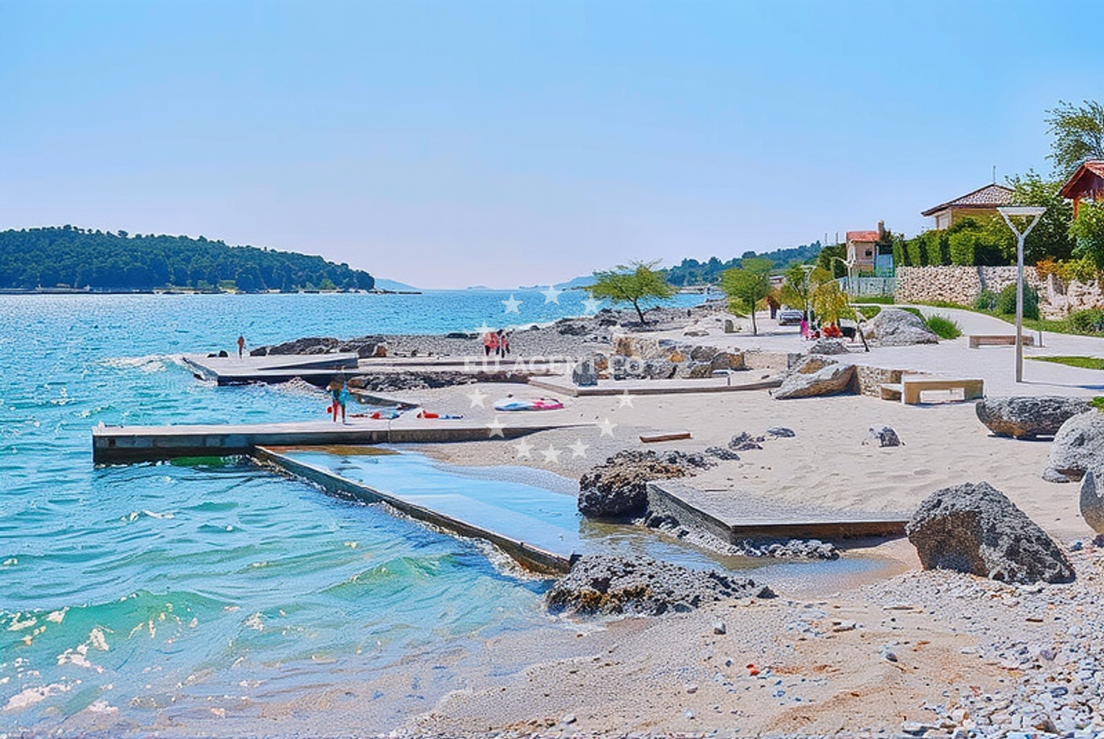 Additional view of Zecevo beach II in 2 Rtić, Zečevo