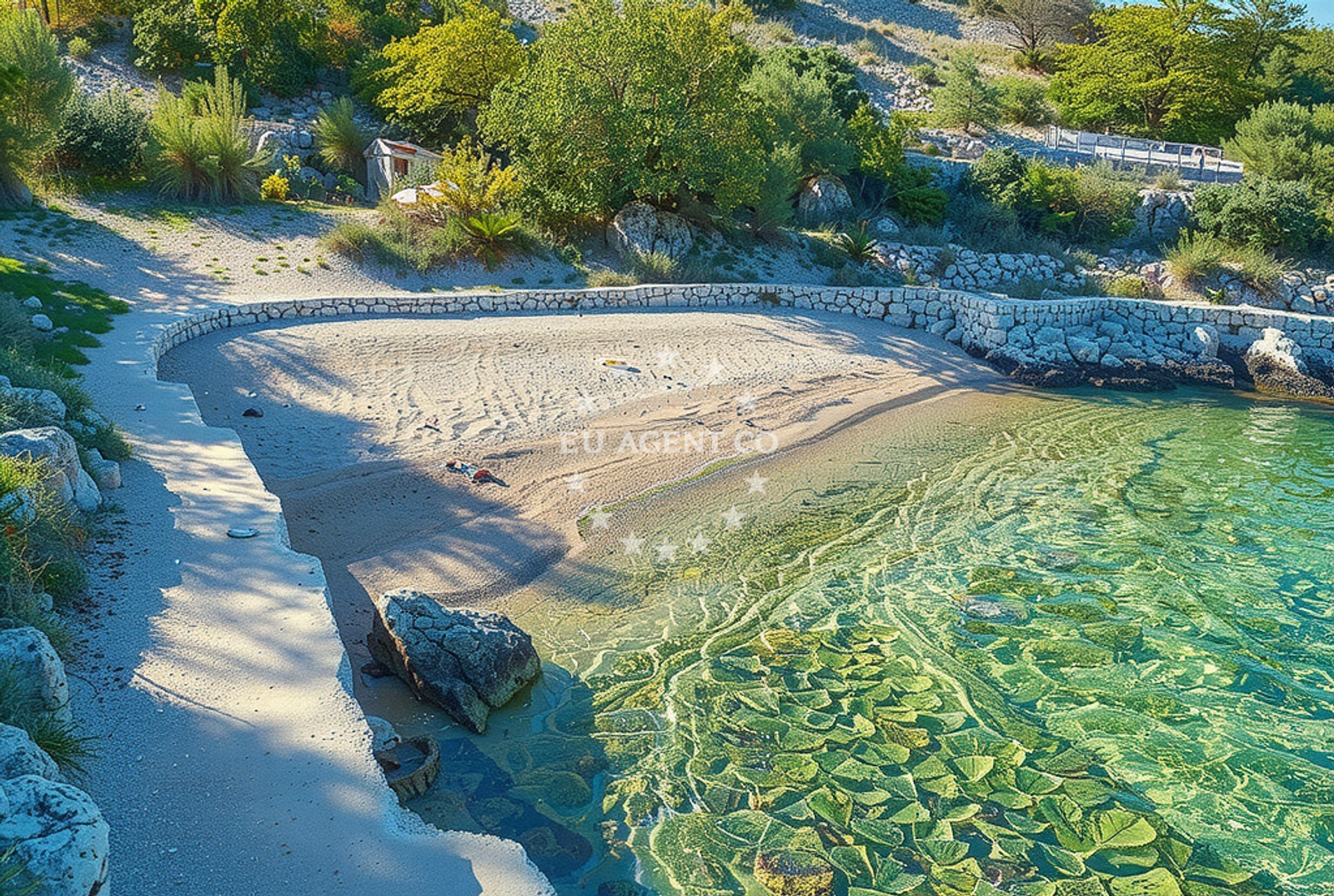 Additional view of Zecevo wild beach in Zečevo Rogozničko 58 A, Rogoznica
