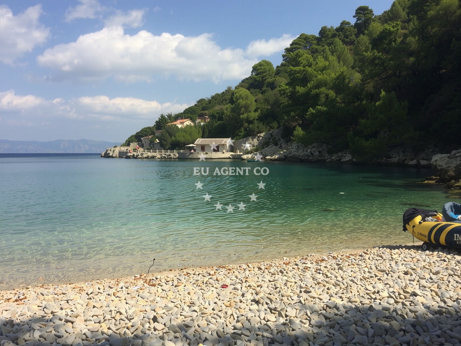 Overview of Zecja beach in POLJICA POLJICA, Poljica