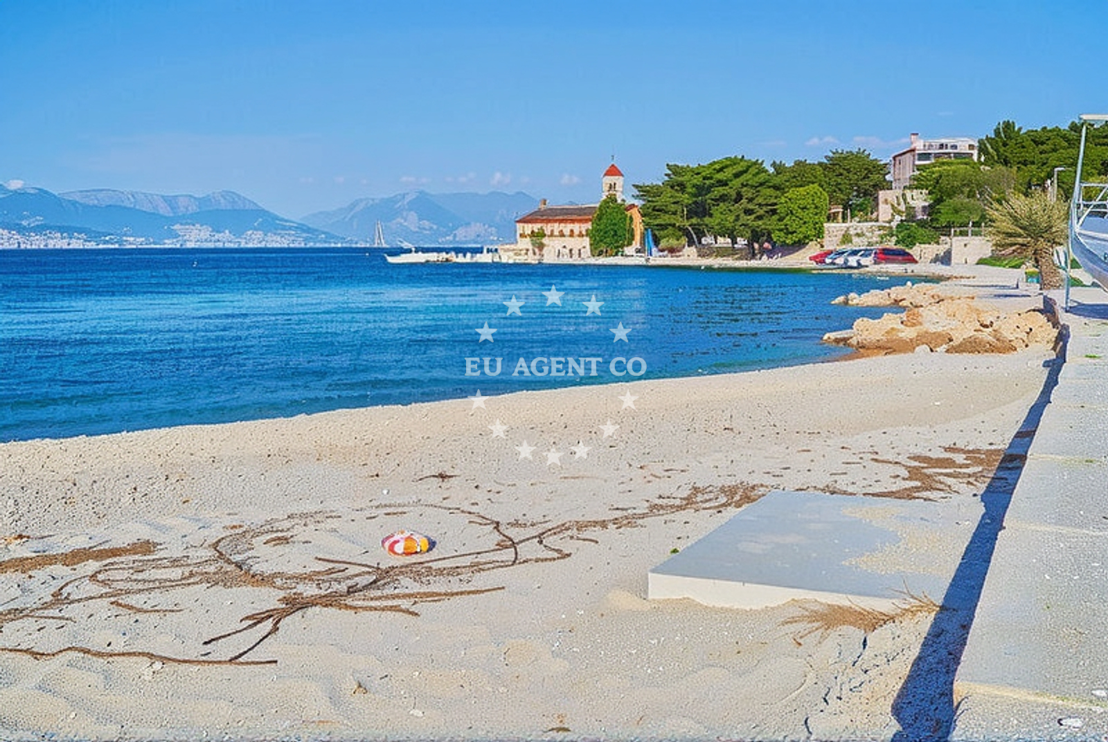 Shoreline and swimming area at Žedno (Čiovo): beaches and coves in Žedno (Čiovo)