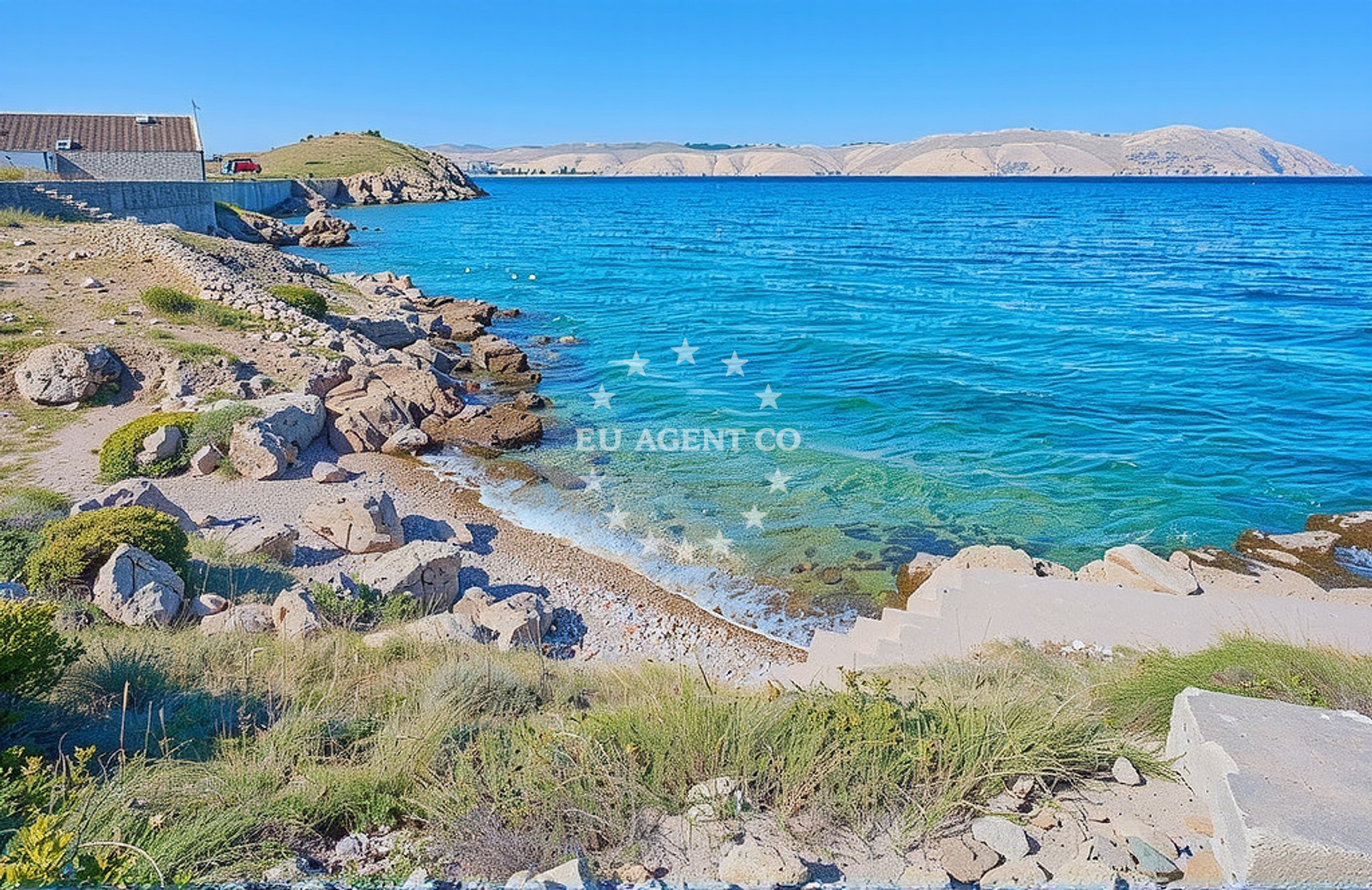 Sea and coastal view of Žičara istok, Stinica in Žičara istok