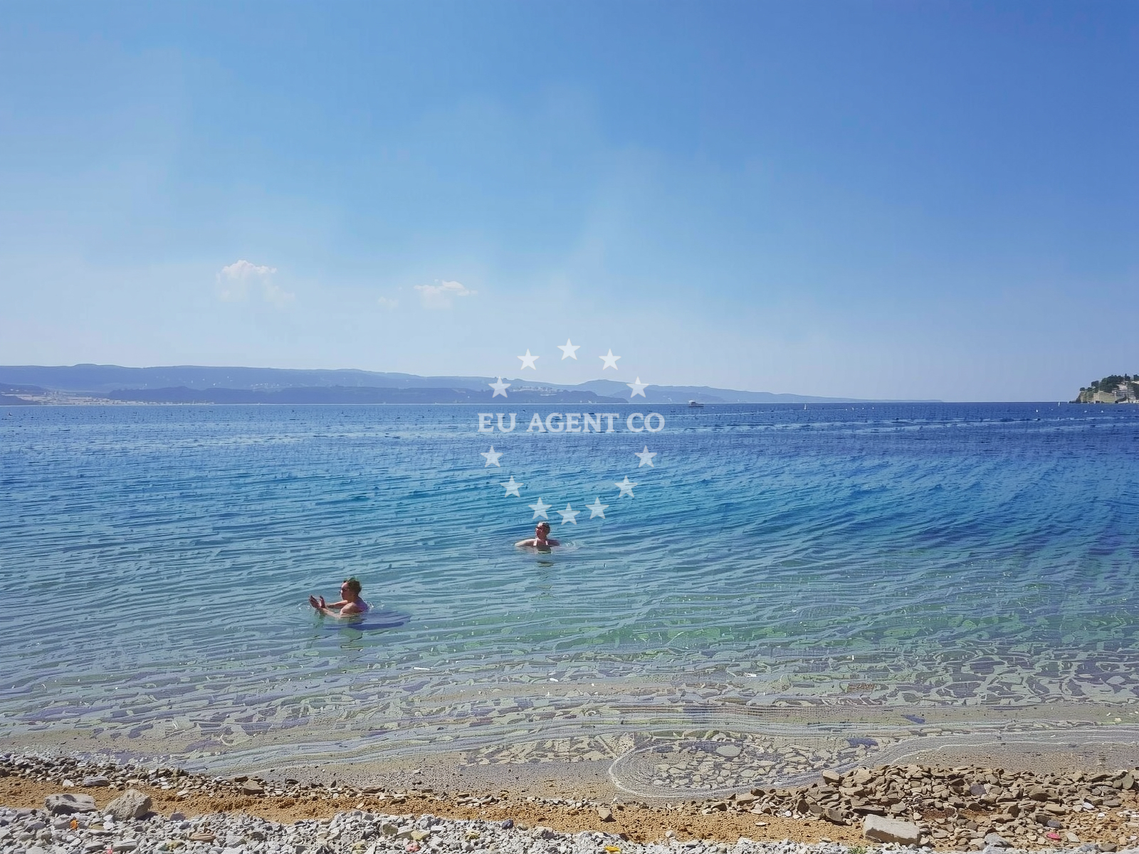 Sea and coastal view of Zicova Riva beach in Ivašnjak I, Lokva Rogoznica